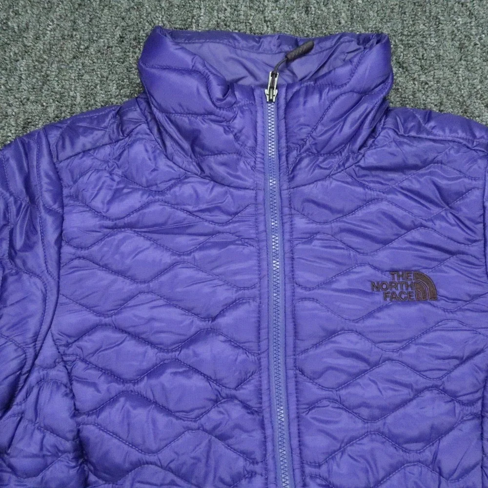 The North Face Jacket Womens XS Deep Blue ThermoBall Full Zip Quilted Puffer